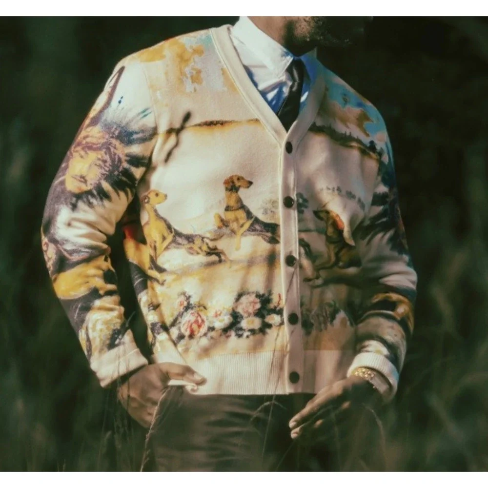 Golf Wang x Tyler the Creator Renaissance Cardigan Sweater Size Large RARE HTF - Picture 10 of 12